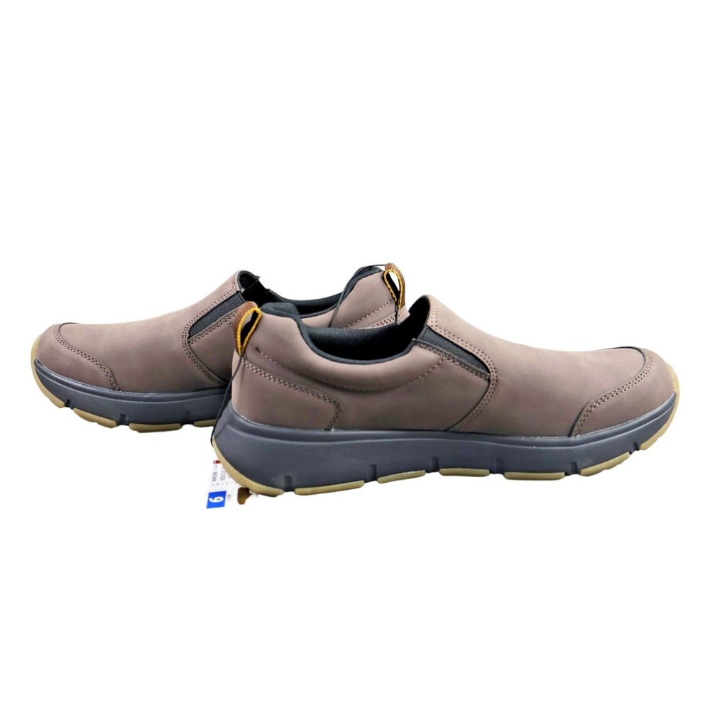 GERRY MOC II Shoes Mens Size 9 Brown Nubuck Slip On Casual Cushioned 1917429